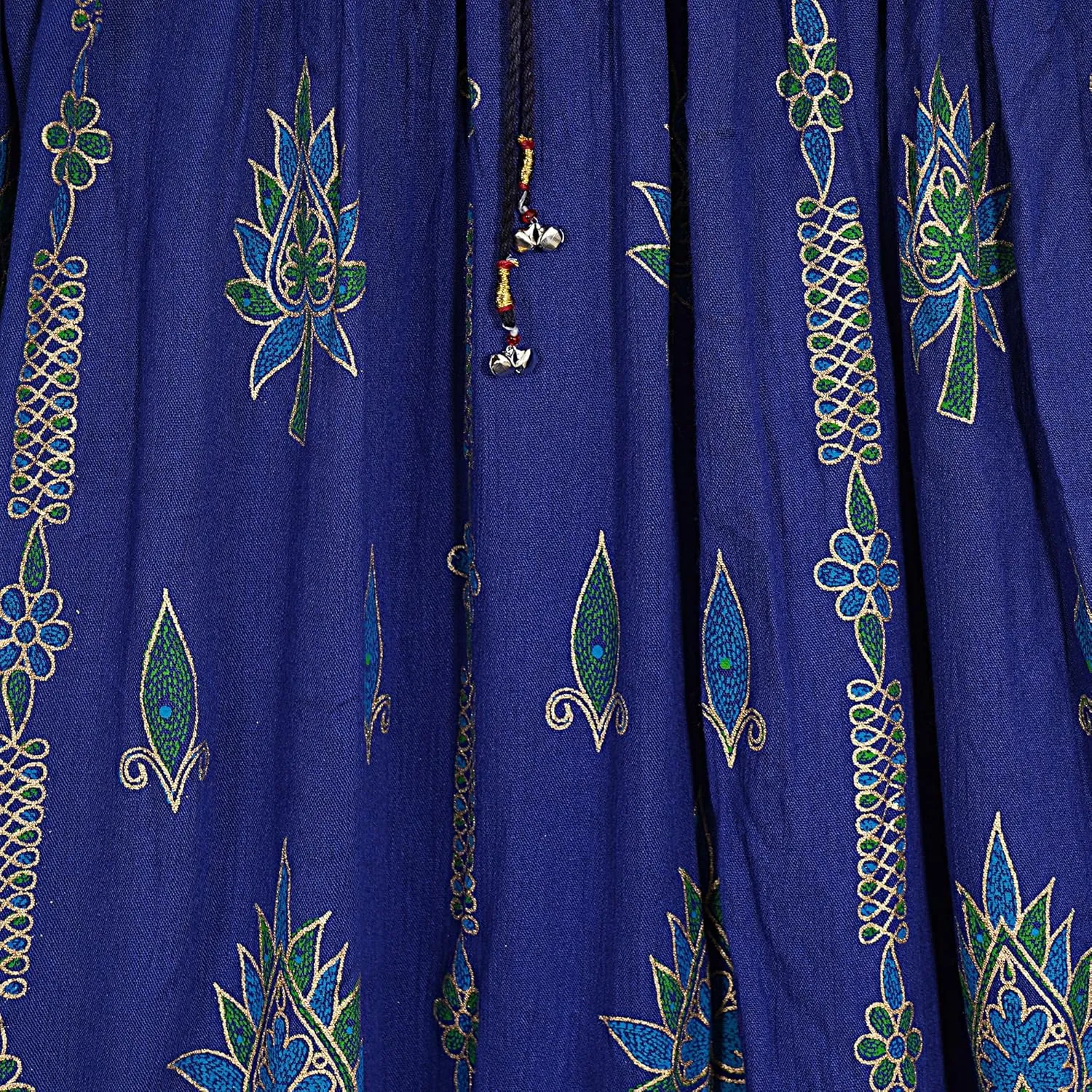 Indian Multi Tie Dye Yoga Trend Women's Sequined Crinkle Broomstick Gypsy Long Skirts