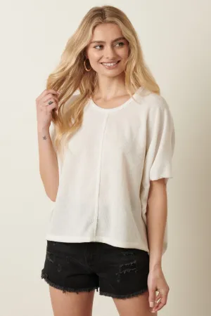 Ivory Corded Hacci Dolman