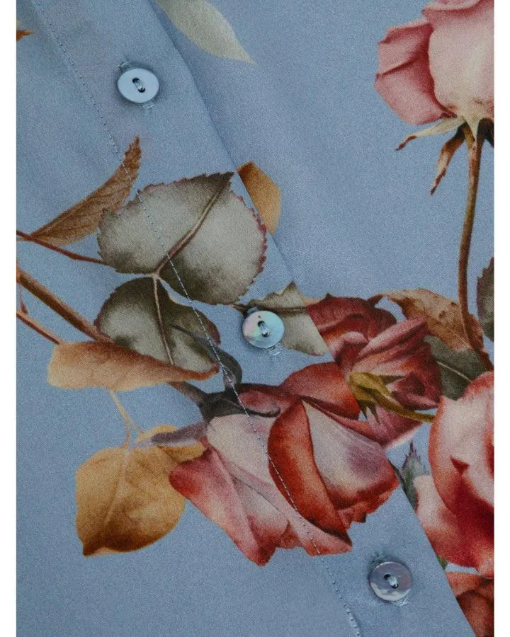 L'Agence Tyler Tapestry Floral Rose Blouse