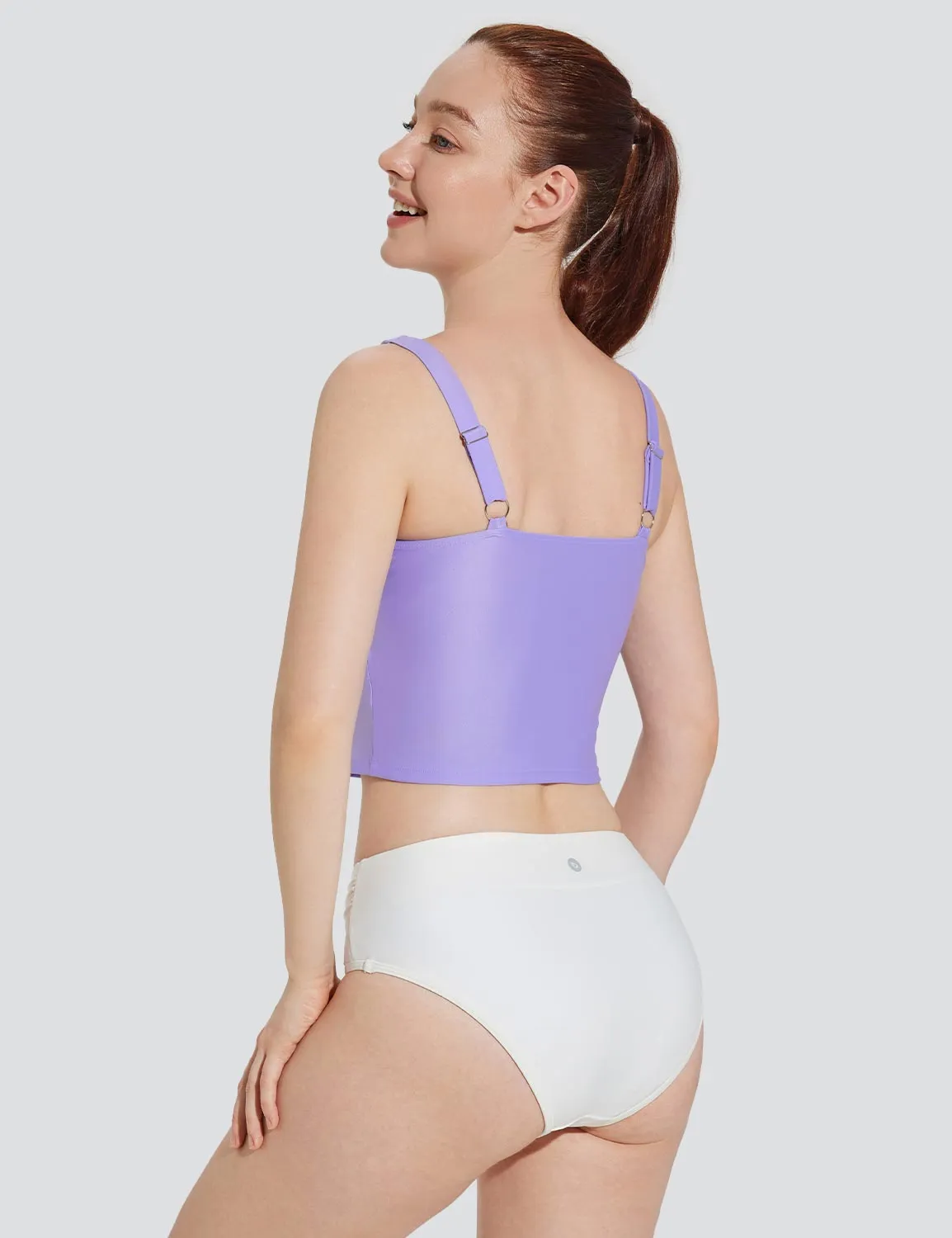 Laureate Square Neck Tankini Tops