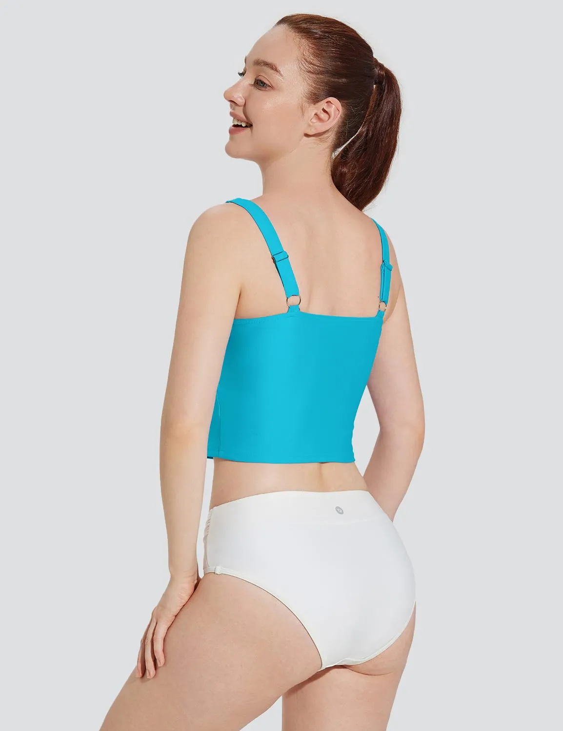 Laureate Square Neck Tankini Tops