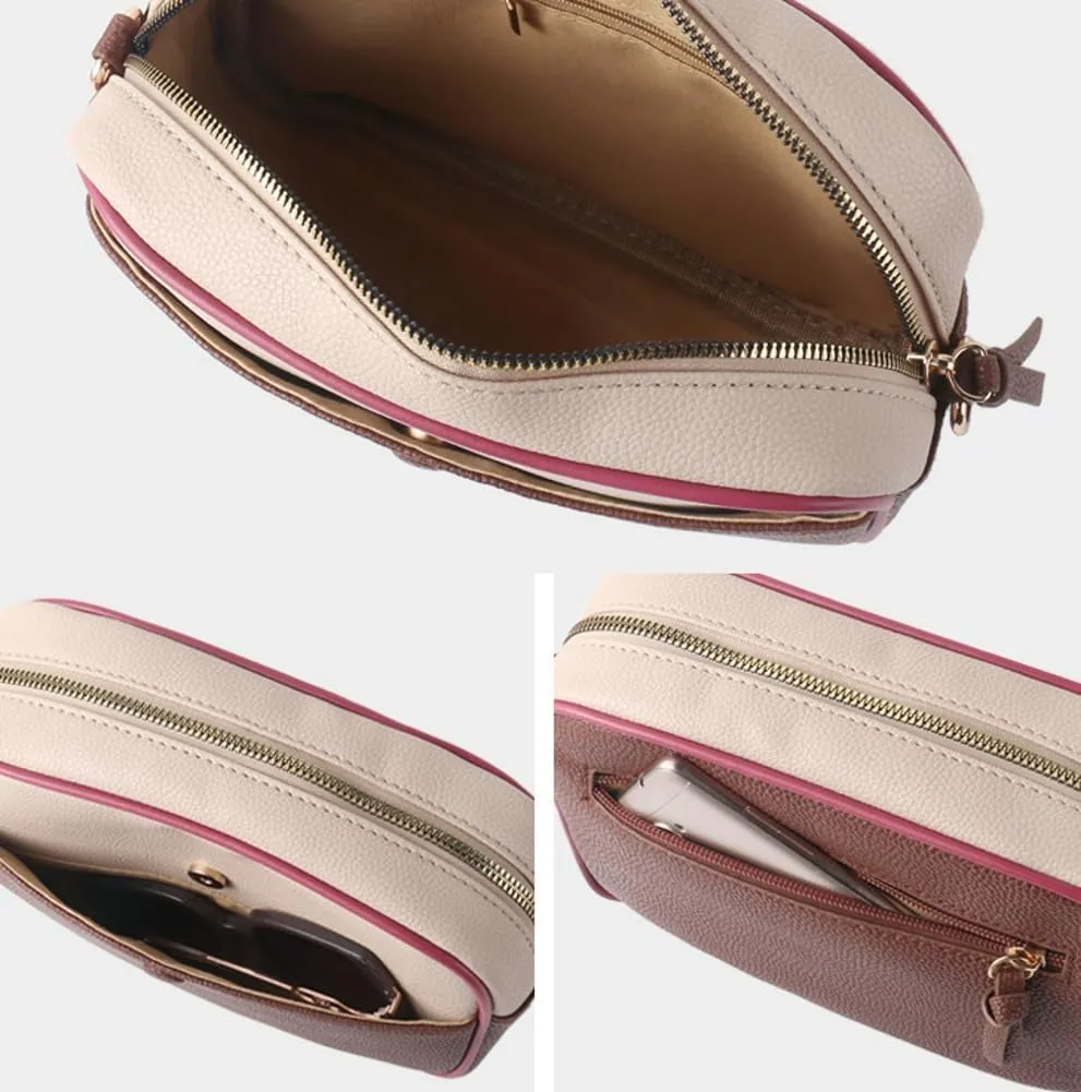 Leather Bags for Women Casual Shoulder Bag Crossbody Bag Satchel on Trend Purses for Work Travel 2024