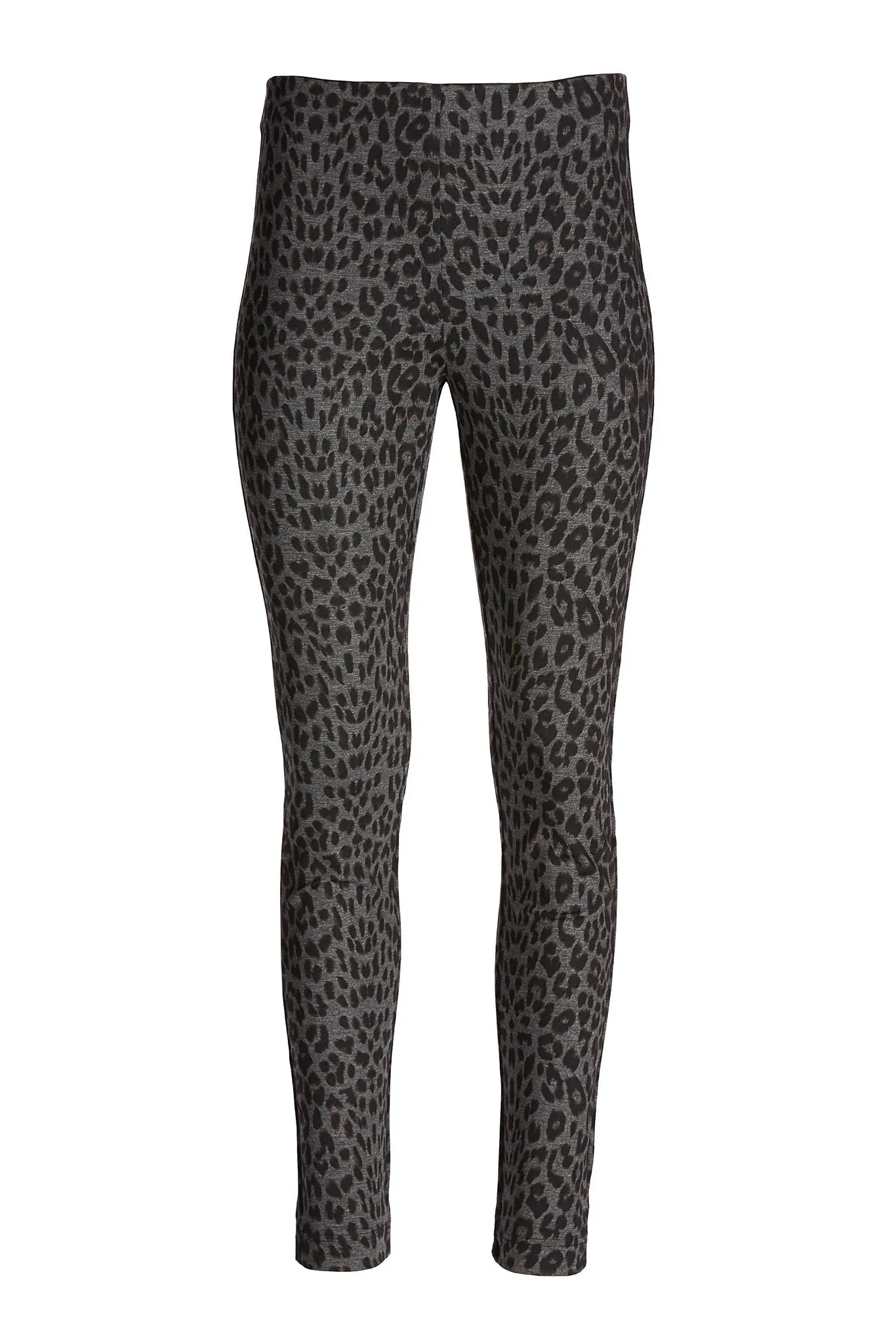 Leopard Ponte Legging Heather Gray