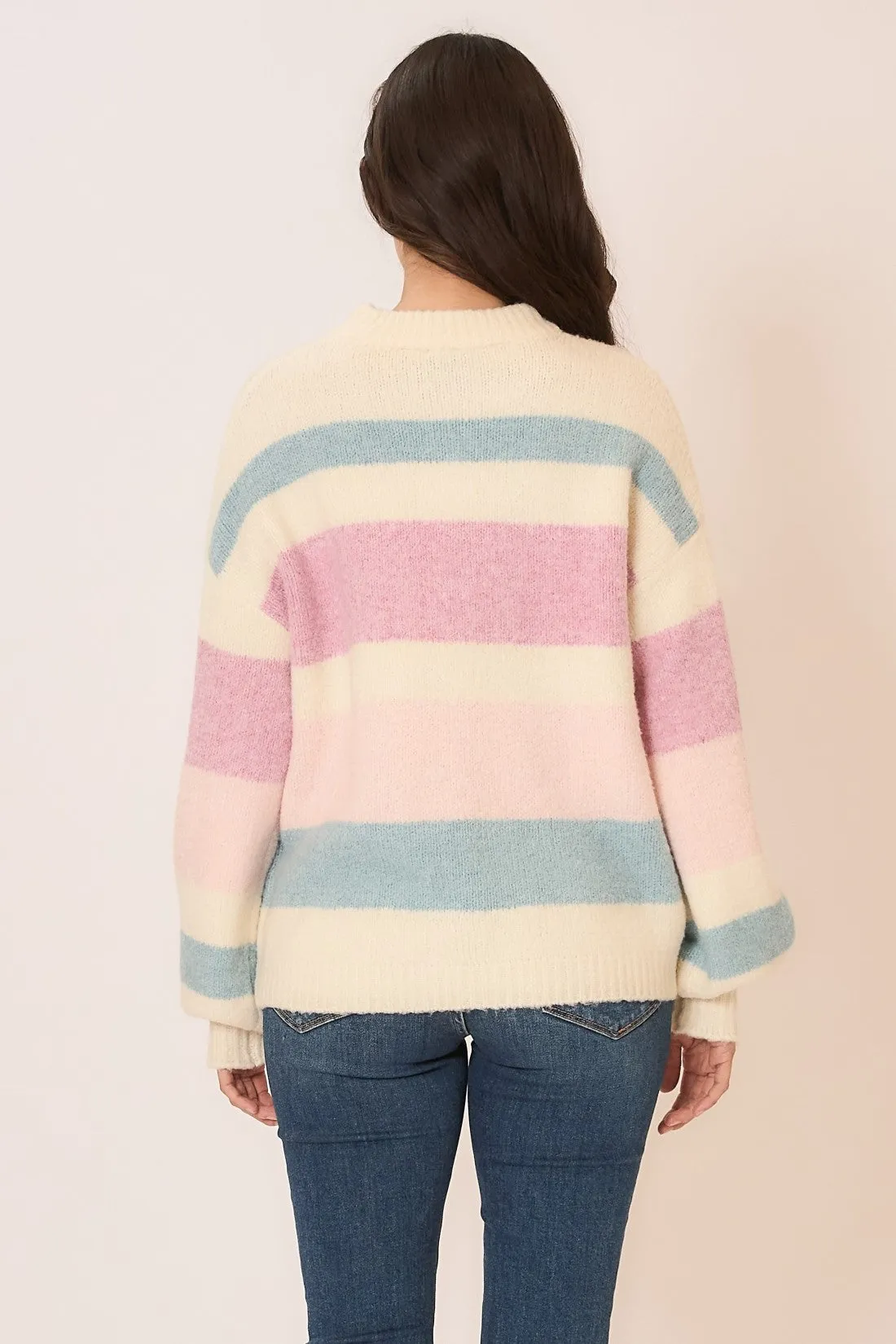 Lilac/Sky Striped Sweater