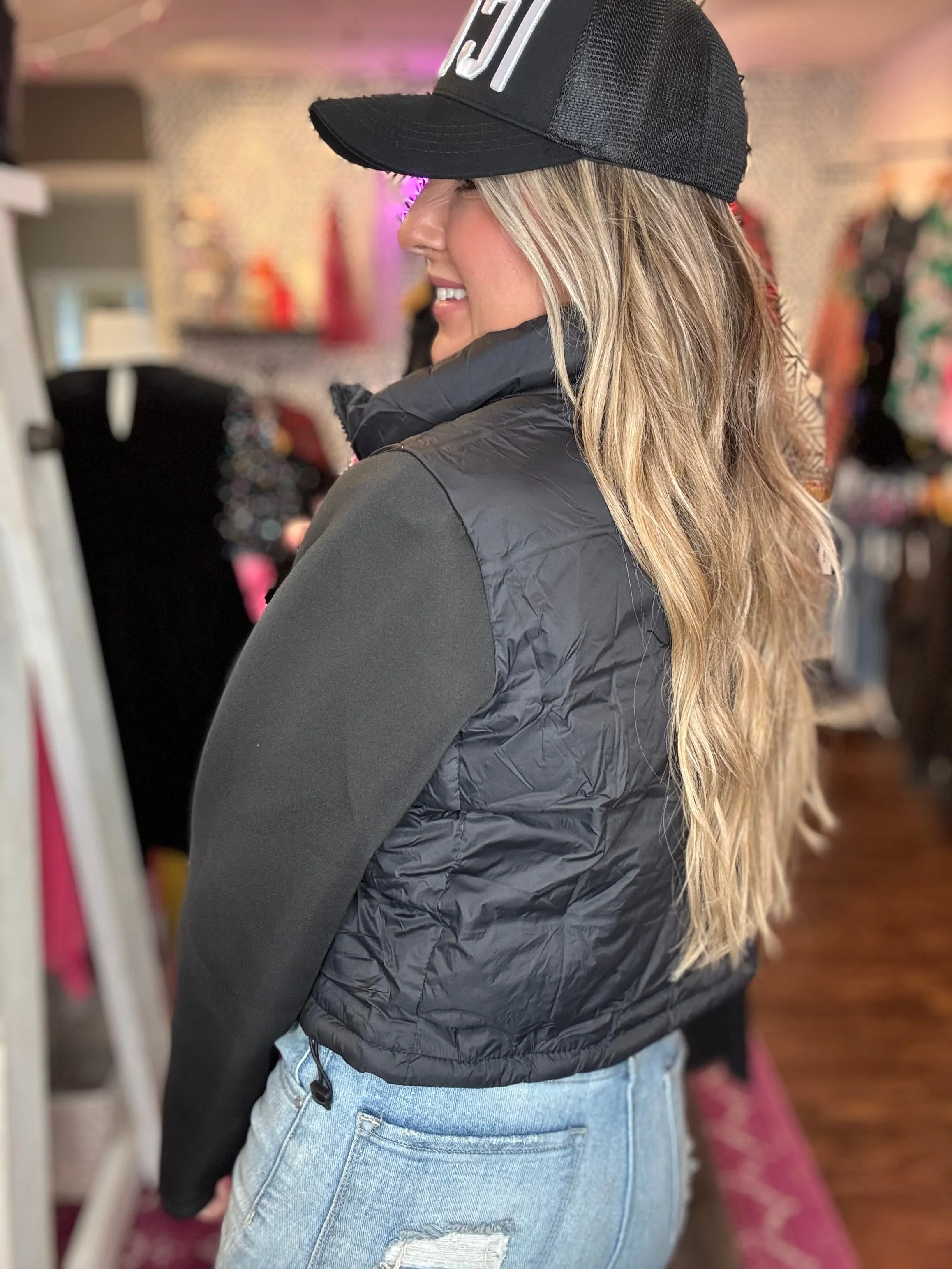 Little Black Puffer Jacket
