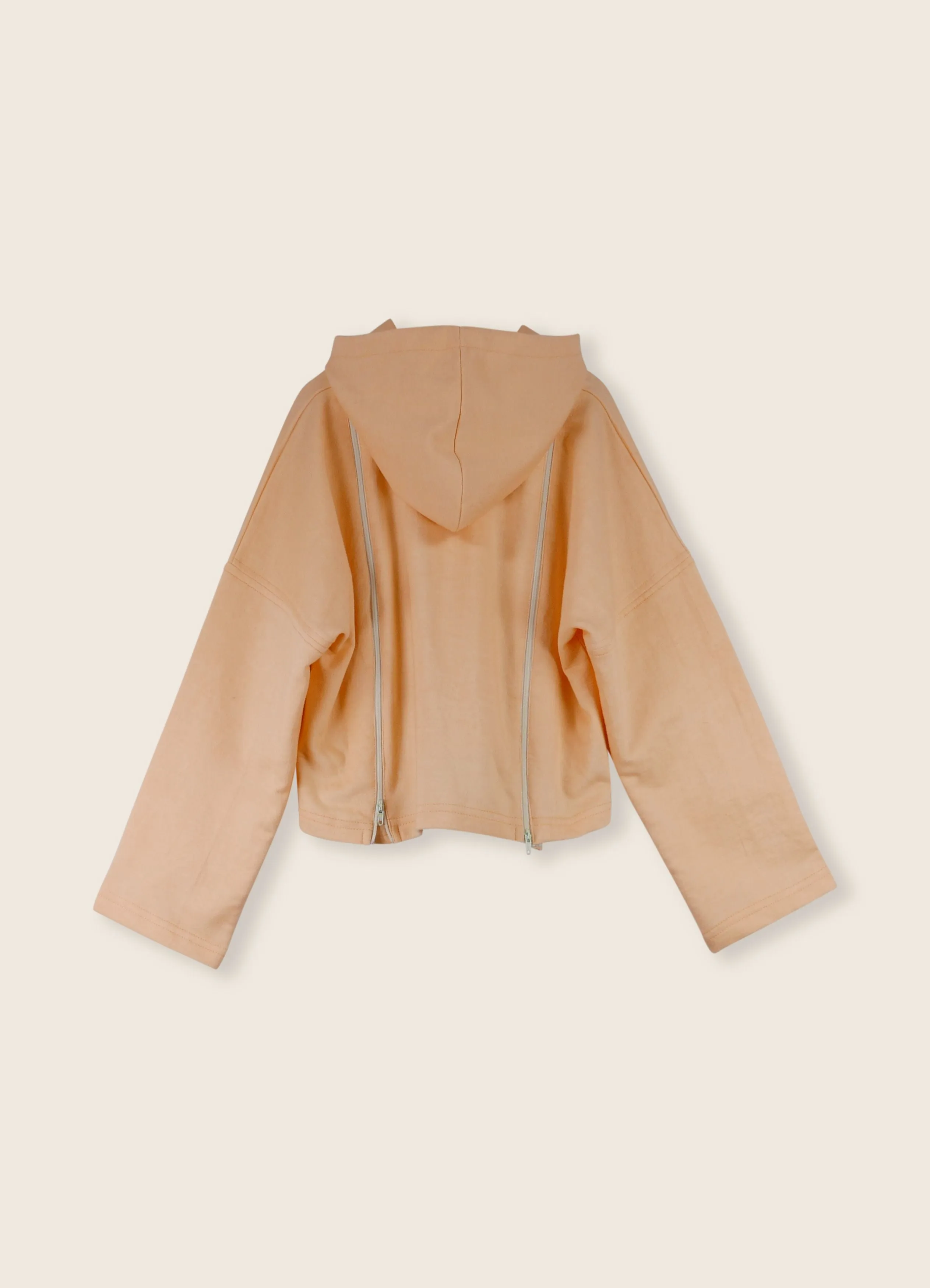 LMN3 Cream Puff Cropped Hoodie No.68
