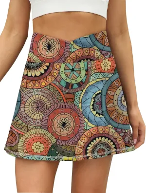 LouKeith Tennis Skirts for Women Pleated Crossover High Waisted Athletic Workout Golf Skorts Skirts with Shorts Pocket