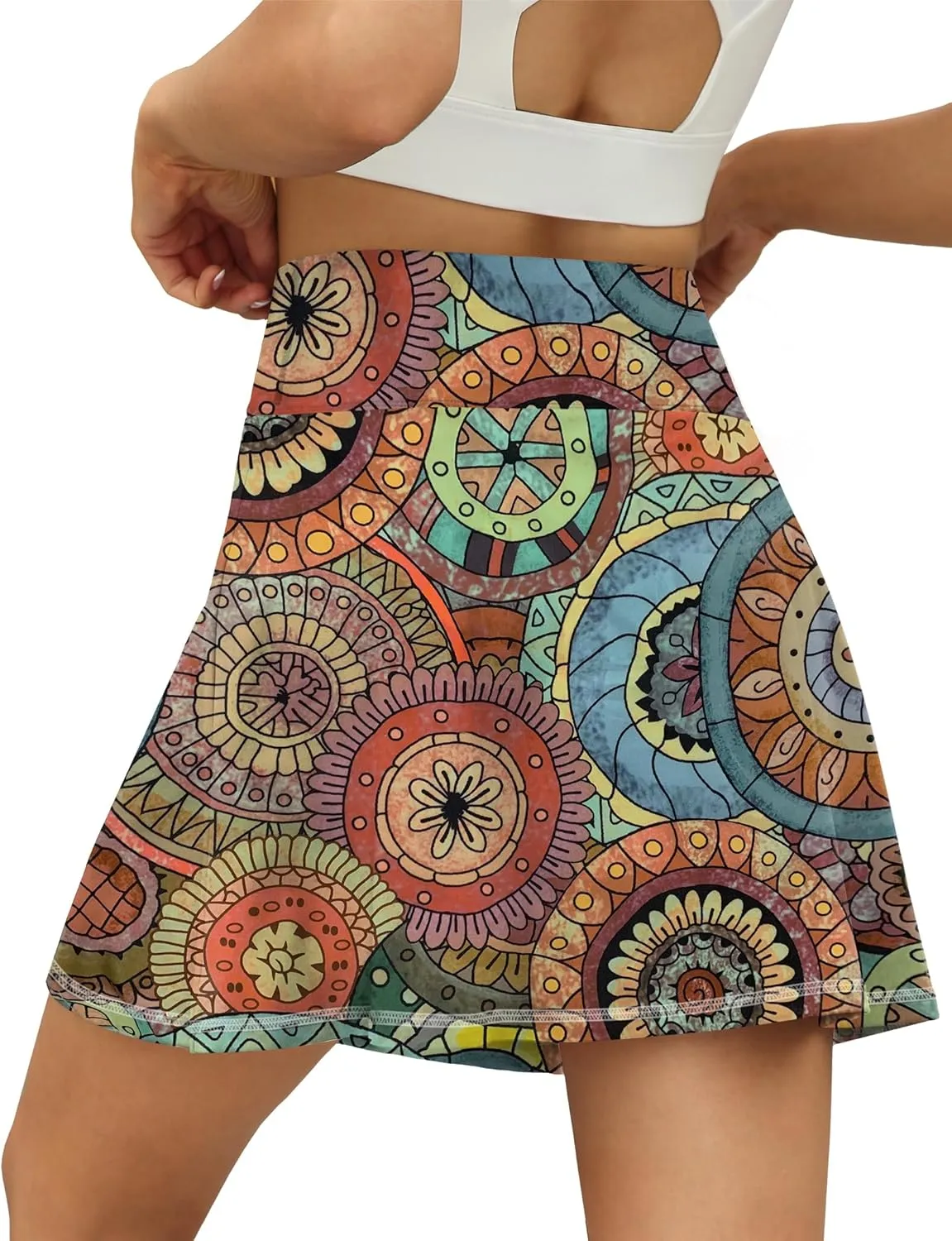 LouKeith Tennis Skirts for Women Pleated Crossover High Waisted Athletic Workout Golf Skorts Skirts with Shorts Pocket