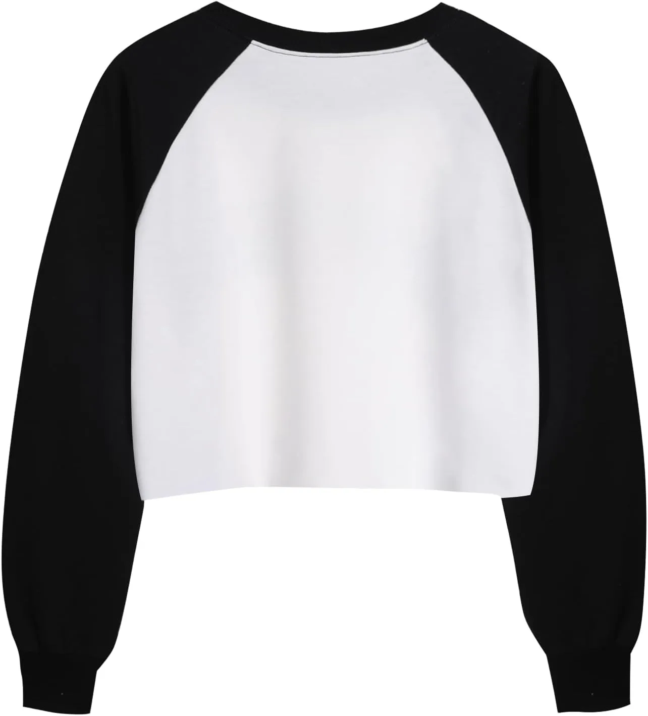 LovelyWholesale Women Graphic Crewneck Sweatshirts Casual Long Sleeve Cropped Tops