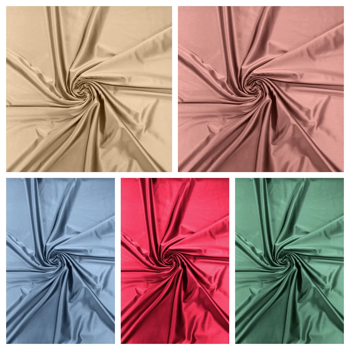Luxury Shiny Satin Stretch Spandex Fabric / Prom / Wedding / Cosplays