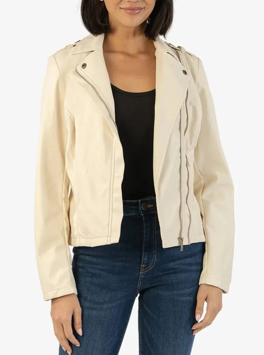 Maeve Moto Jacket [Ivory-KJ50401]