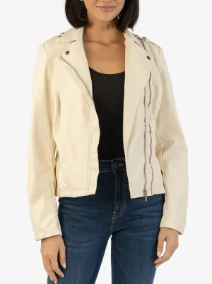 Maeve Moto Jacket [Ivory-KJ50401]