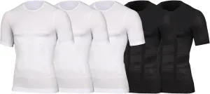 Maiyifu-GJ 5 Pack Men's Shapewear Tank Top Muscle Gym Compression Shirts Athletic Workout Sleeveless Slimming Undershirts