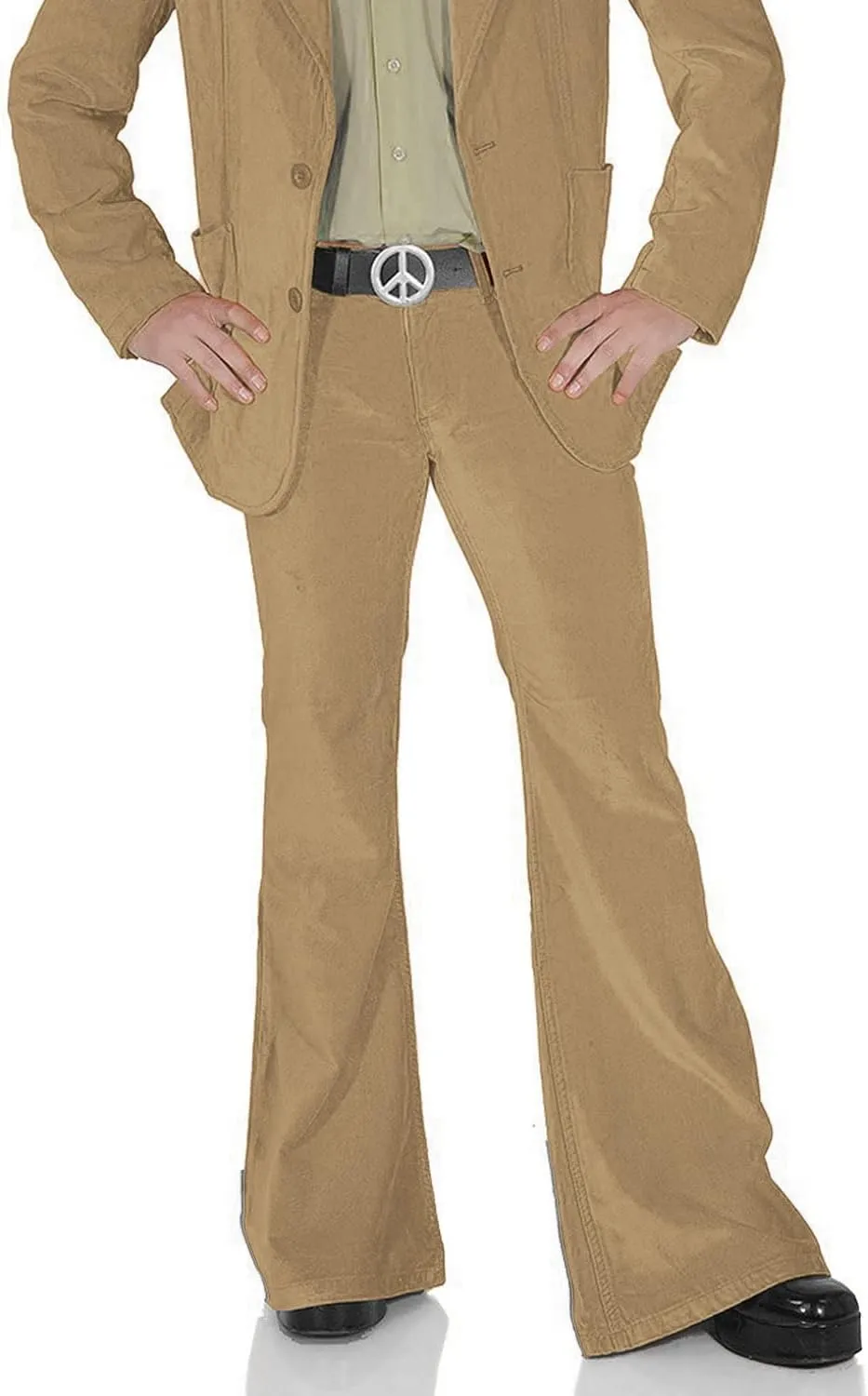 Men's Casual Retro Party 60s 70s Flares Stretch Fit Classic Trend Flares Disco Jeans