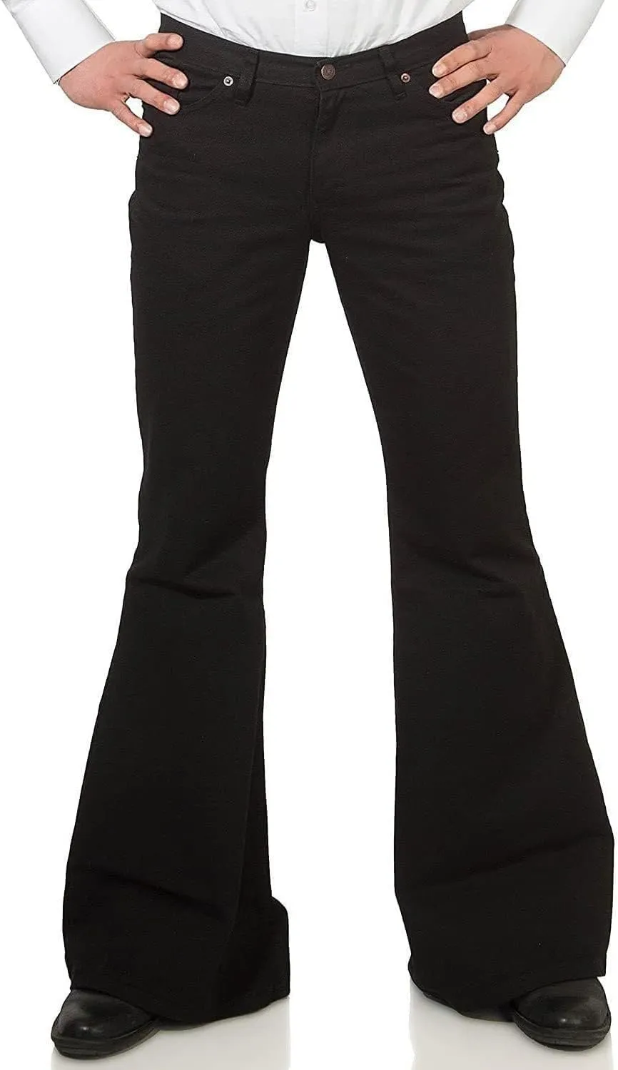 Men's Casual Retro Party 60s 70s Flares Stretch Fit Classic Trend Flares Disco Jeans
