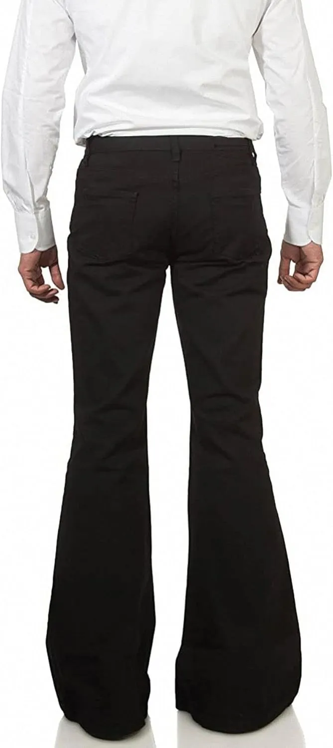 Men's Casual Retro Party 60s 70s Flares Stretch Fit Classic Trend Flares Disco Jeans