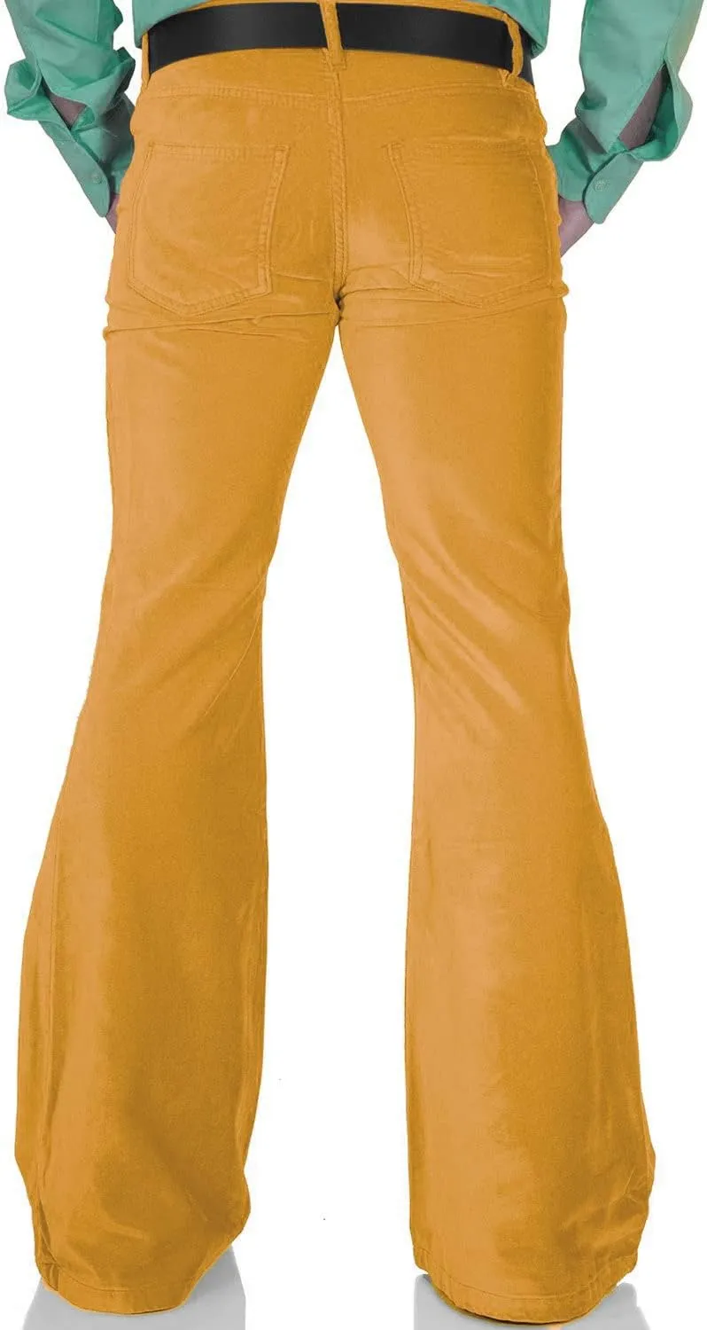 Men's Casual Retro Party 60s 70s Flares Stretch Fit Classic Trend Flares Disco Jeans