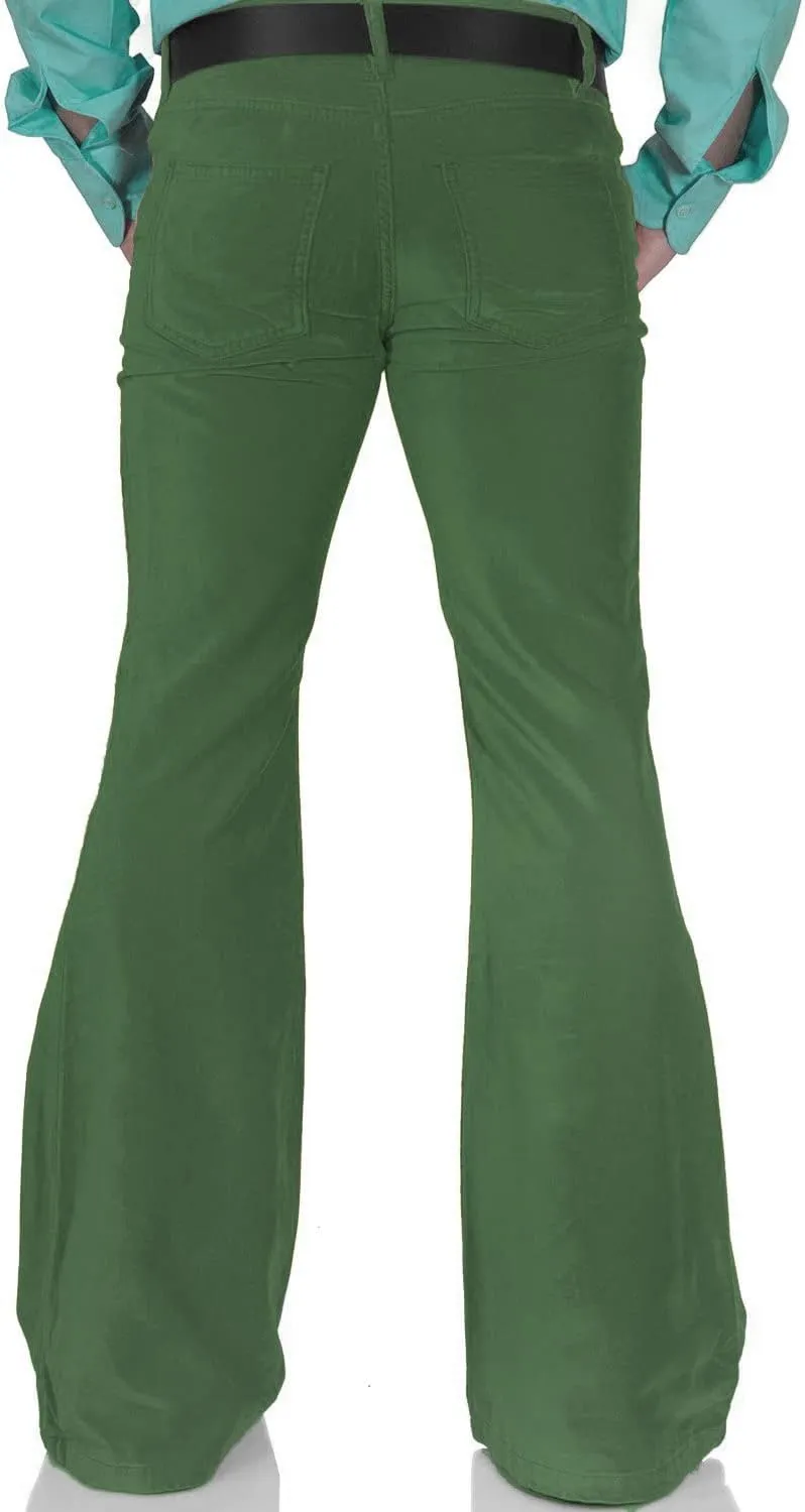 Men's Casual Retro Party 60s 70s Flares Stretch Fit Classic Trend Flares Disco Jeans