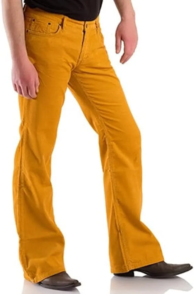 Men's Casual Retro Party 60s 70s Flares Stretch Fit Classic Trend Flares Disco Jeans