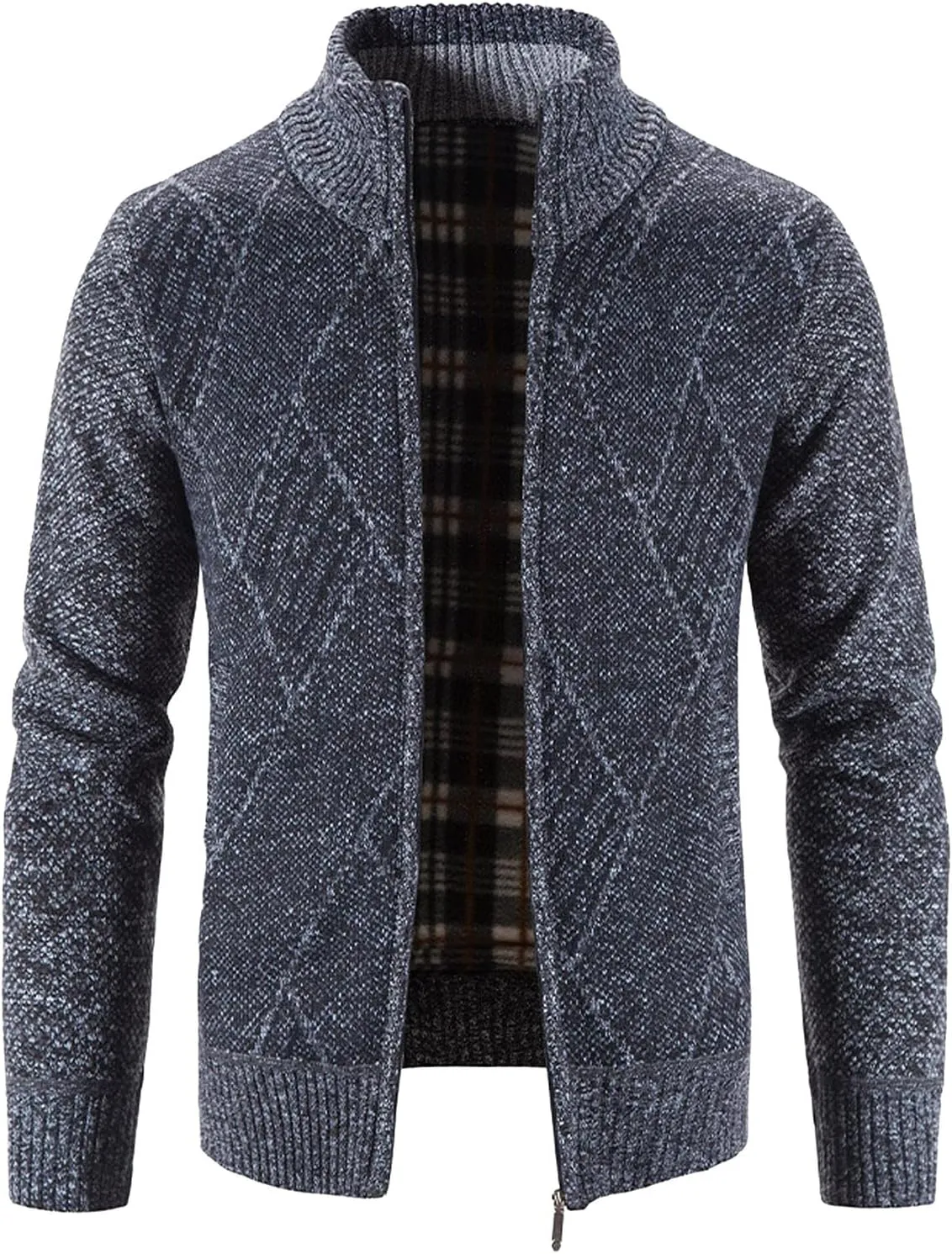 Mens Coat Trend Personality Machine Quilted Clothing Plaid Patchwork Cotton Padded Jacket Men's Ski Jackets plus