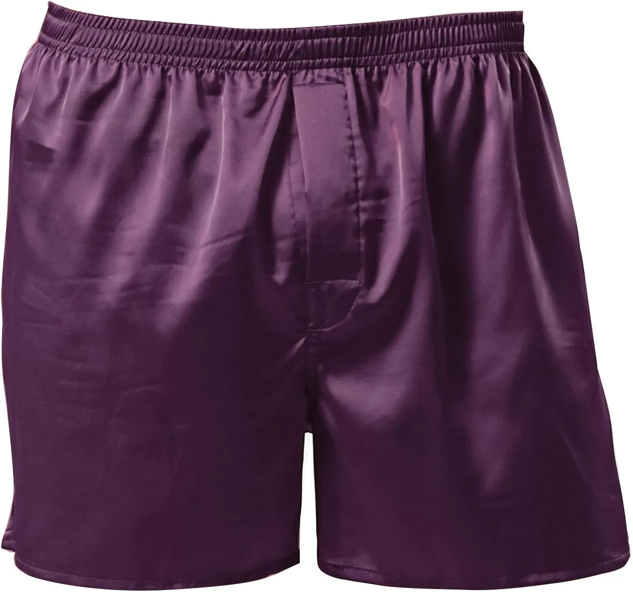 Mens Satin Boxer Shorts Silk Pajama Bottom Lounge Sleep Shorts for Men