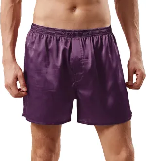 Mens Satin Boxer Shorts Silk Pajama Bottom Lounge Sleep Shorts for Men