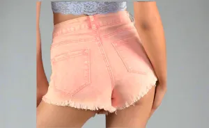 Mint Distressed Shorts