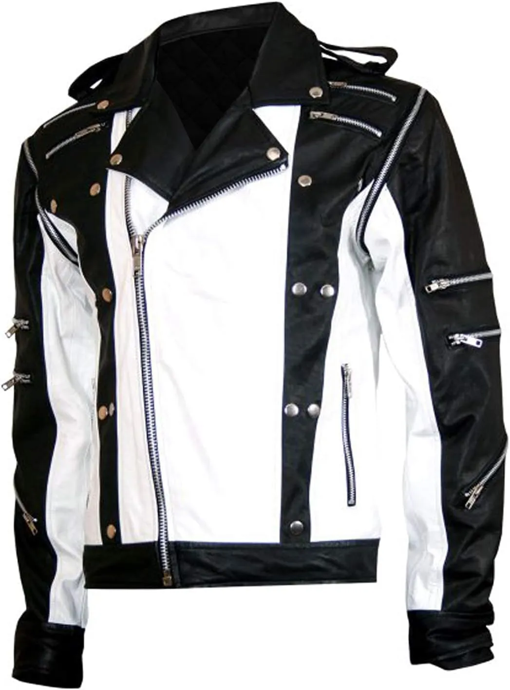 MJ 1984 Motorcycle Faux Leather Jacket For Mens