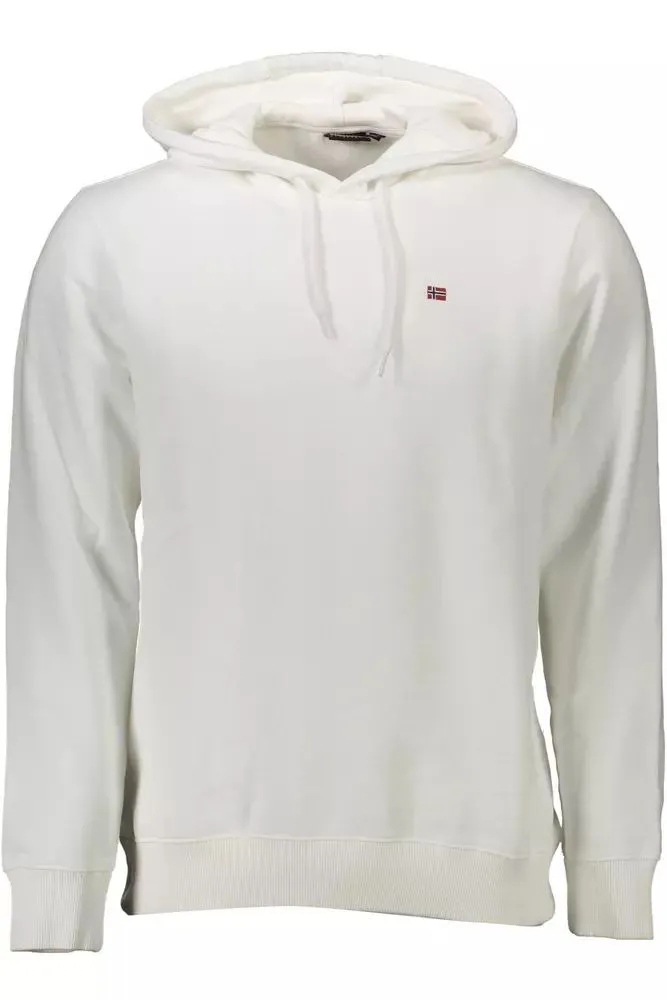 Napapijri Chic White Hooded Sweatshirt