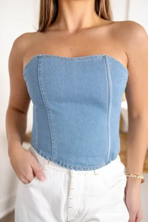 Nicole Denim Top