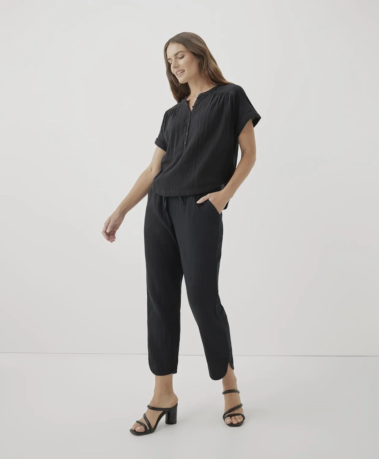 Pact Organic Cotton Women's Gauze Pull-On Casual Pants