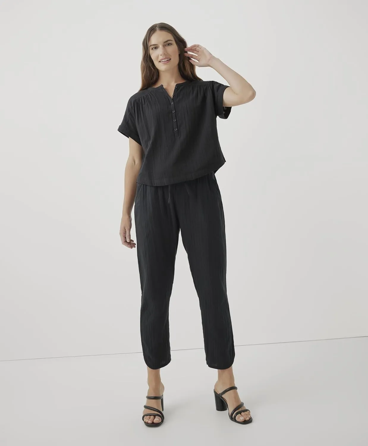 Pact Organic Cotton Women's Gauze Pull-On Casual Pants