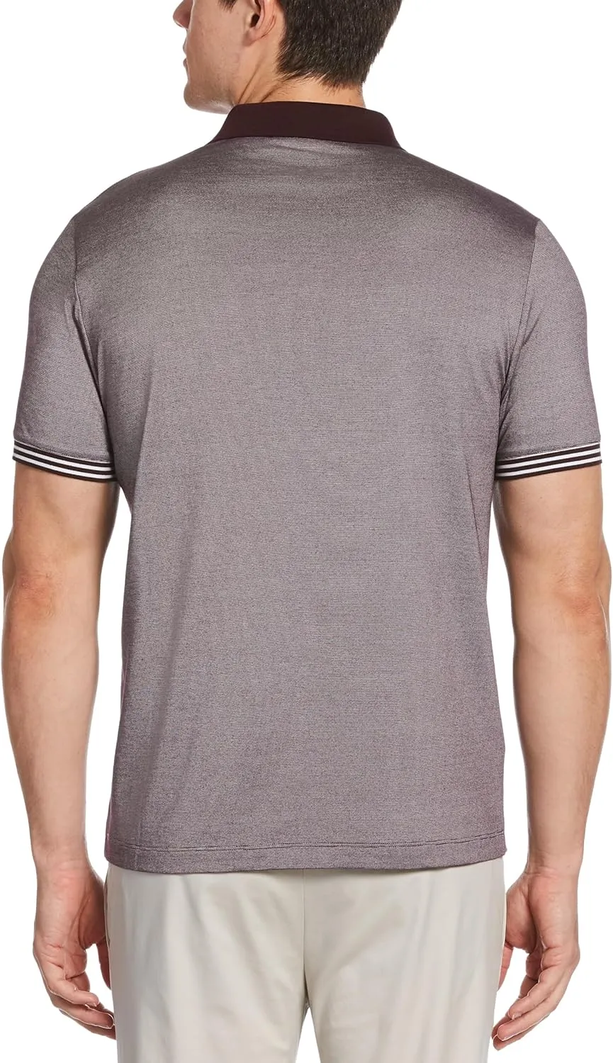 Perry Ellis Men's Icon Polo Shirt with Solid, Breathable, Moisture-Wicking Fabric (Sizes Small-5xl)