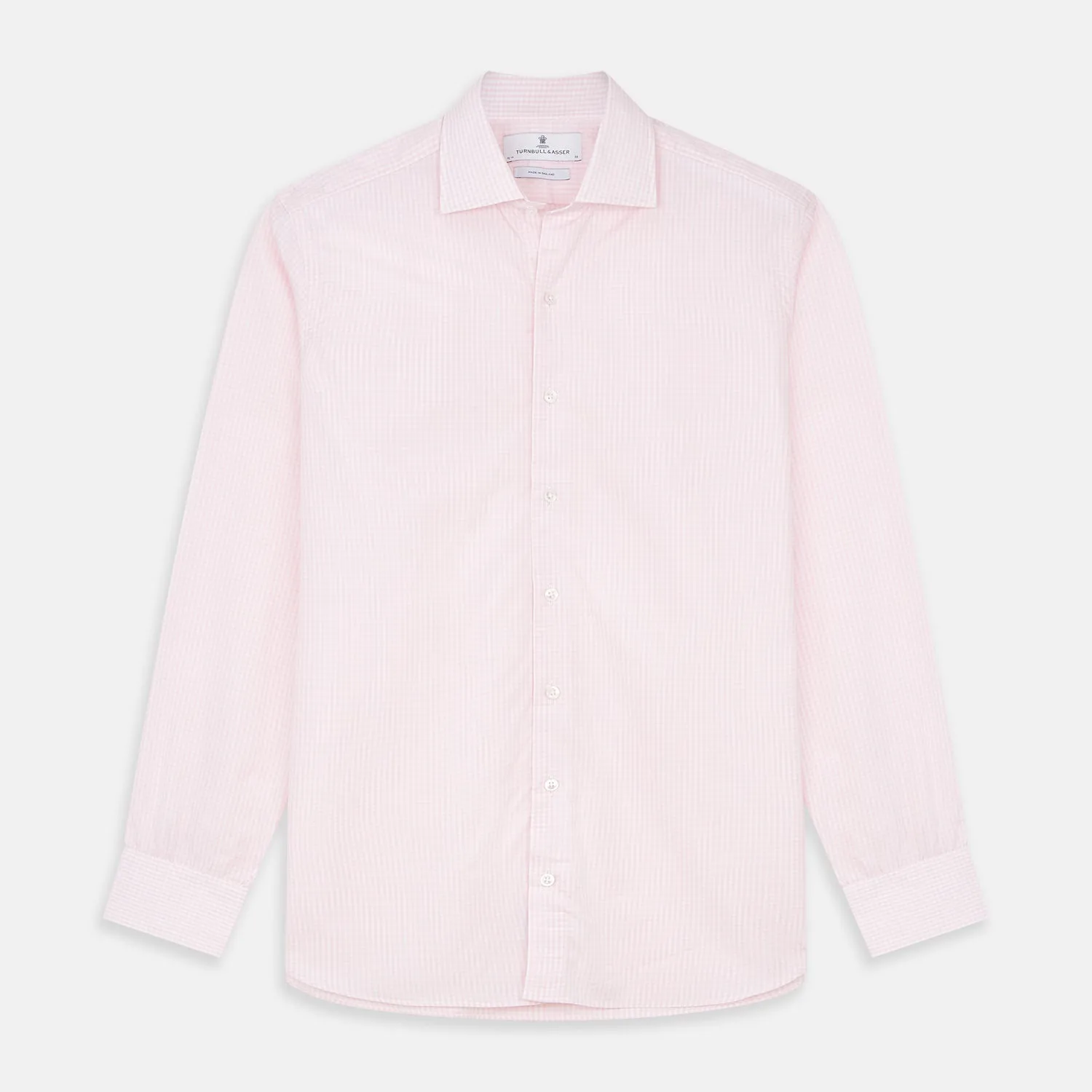 Pink Windowpane Check Shirt