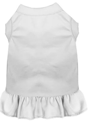 Plain Pet Dress White Xs