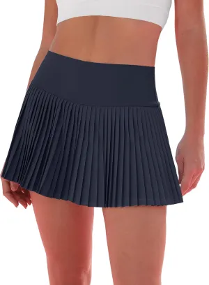 Pleated Tennis Skirt for Women with Shorts Women's Skirts High Waisted Golf Skirts Workout Athletic Skort Skorts