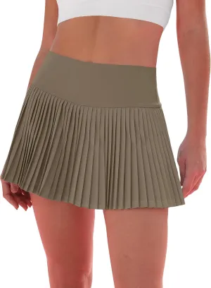 Pleated Tennis Skirt for Women with Shorts Women's Skirts High Waisted Golf Skirts Workout Athletic Skort Skorts