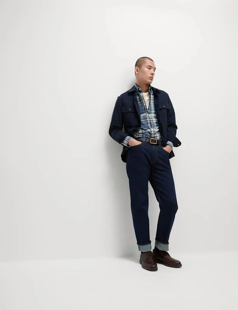 Pure Cotton Check Oxford Shirt