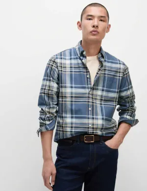 Pure Cotton Check Oxford Shirt