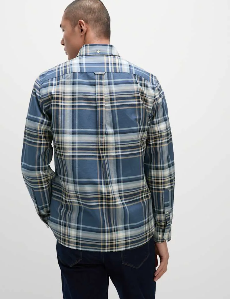 Pure Cotton Check Oxford Shirt