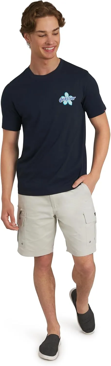 Quiksilver Men's Regular Fit Fixed Waist Water Friendly Active Hybrid Cargo Shorts (32-42