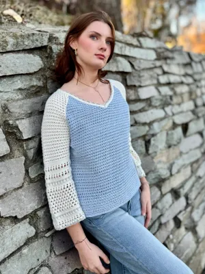 Raglan Sleeve Crochet Sweater