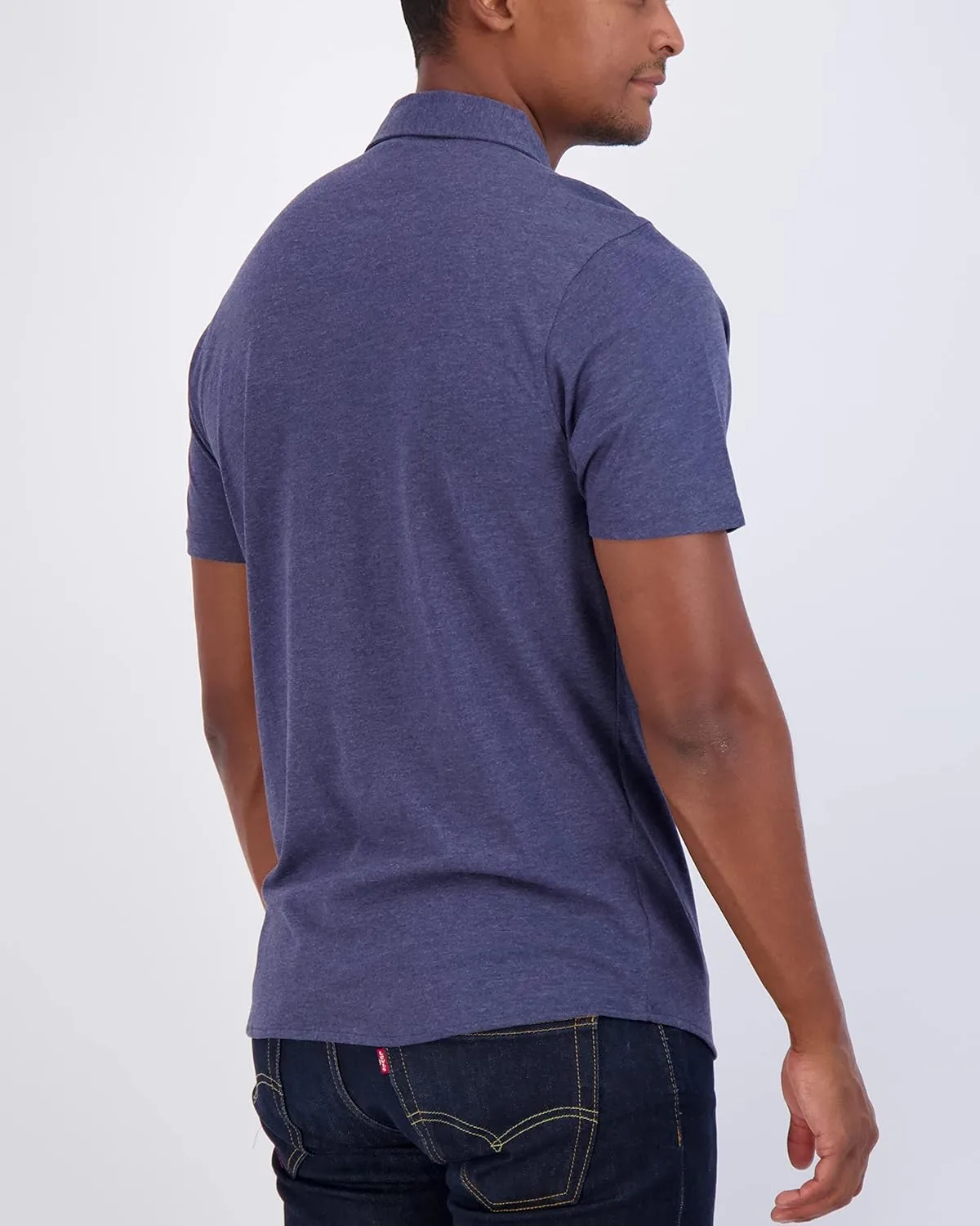 Real Essentials 3-Pack: Men's Regular Fit Casual Short Sleeve Button Down Shirt (Available in Big & Tall)