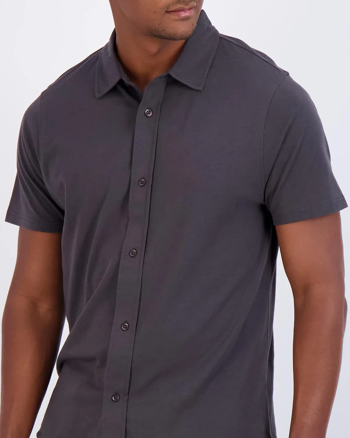 Real Essentials 3-Pack: Men's Regular Fit Casual Short Sleeve Button Down Shirt (Available in Big & Tall)