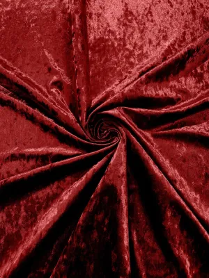 Red Crushed Velvet Fabric/58 Inches Wide/Cosplays.