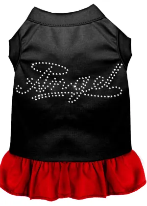 Rhinestone Angel Dress Black With Red Xxl