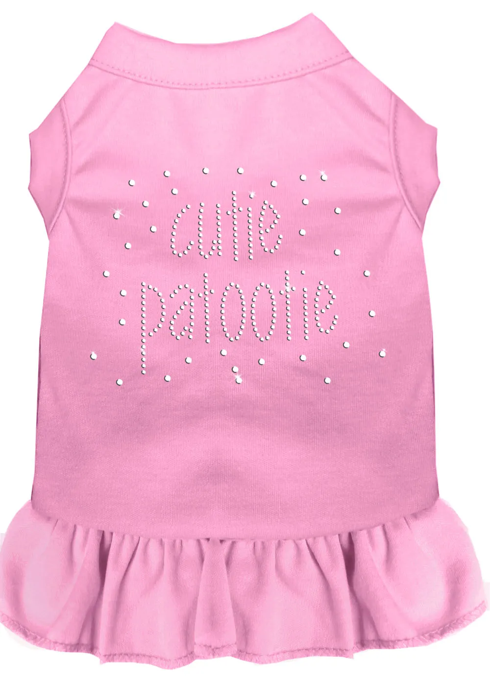 Rhinestone Cutie Patootie Dress Light Pink Xxl