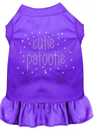 Rhinestone Cutie Patootie Dress Purple Xs