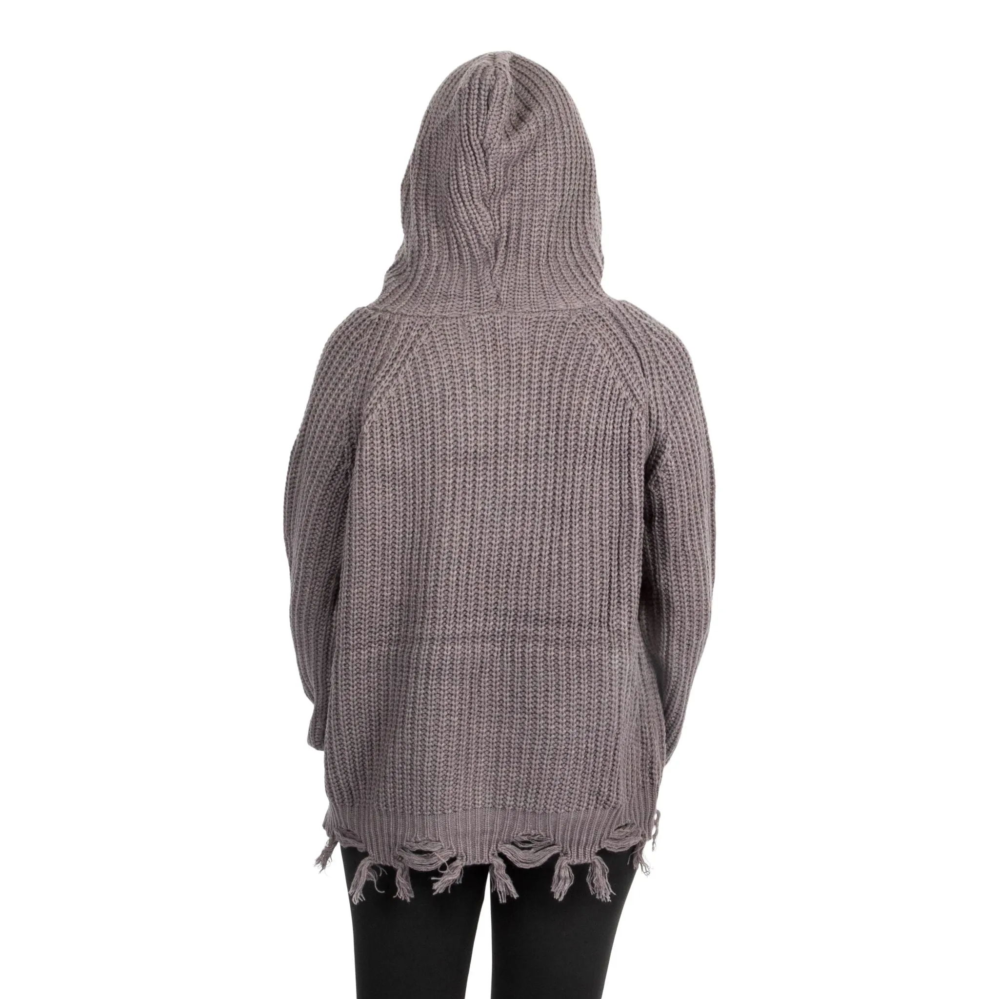 Shredded Hooded Sweater