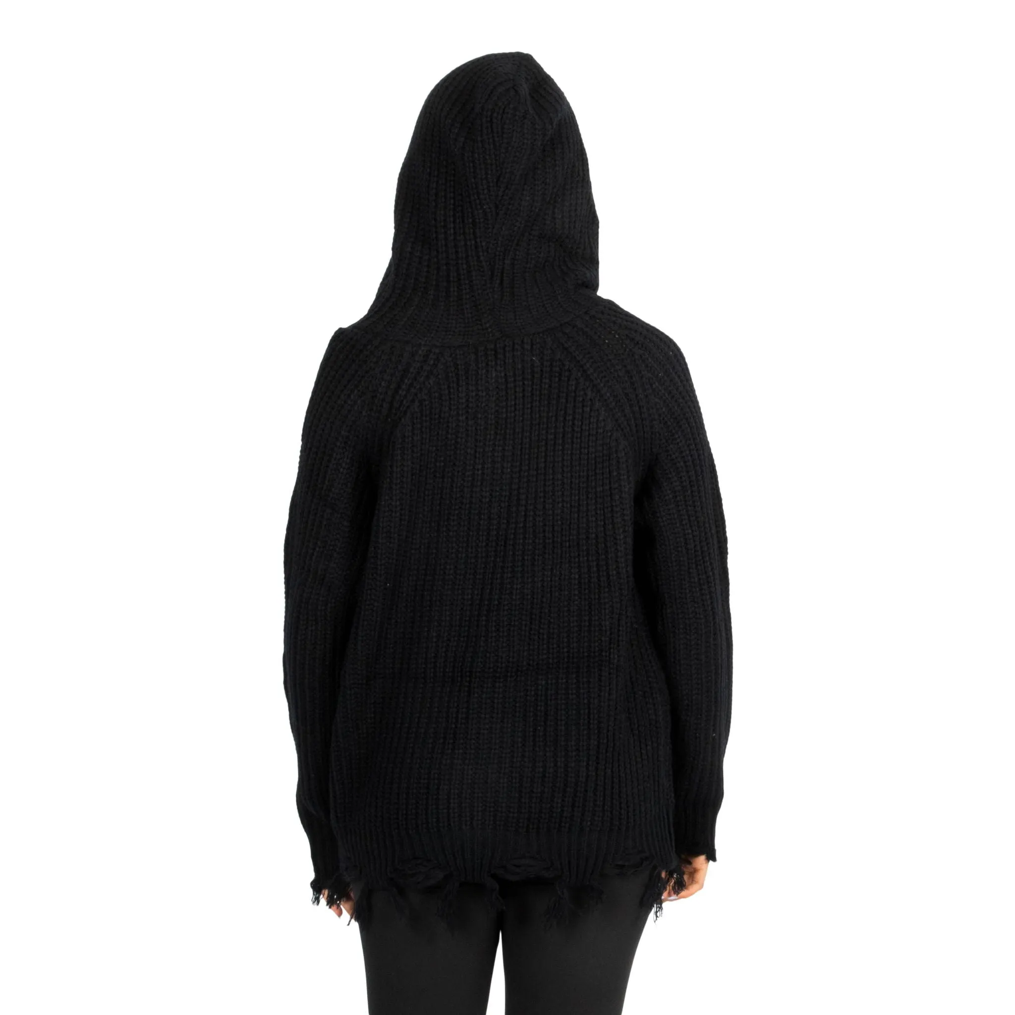 Shredded Hooded Sweater